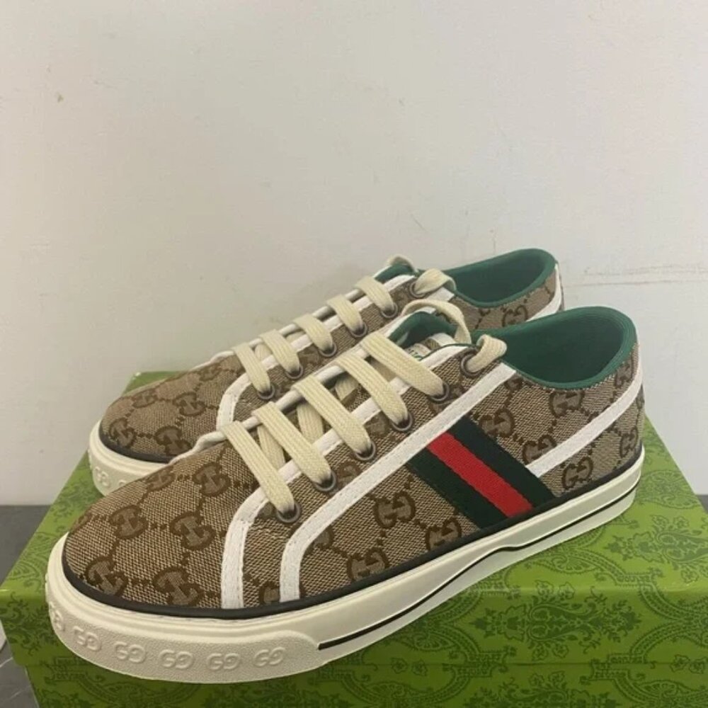 Gucci Brown and Green Sneakers - Picture 2 of 4